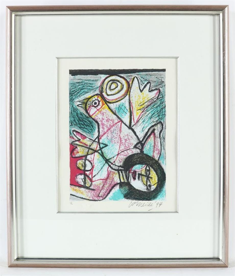 Woman with bird, signed lower right and dated '94, lithograph 1/L, 30 x 22 cm. - Image 3 of 4