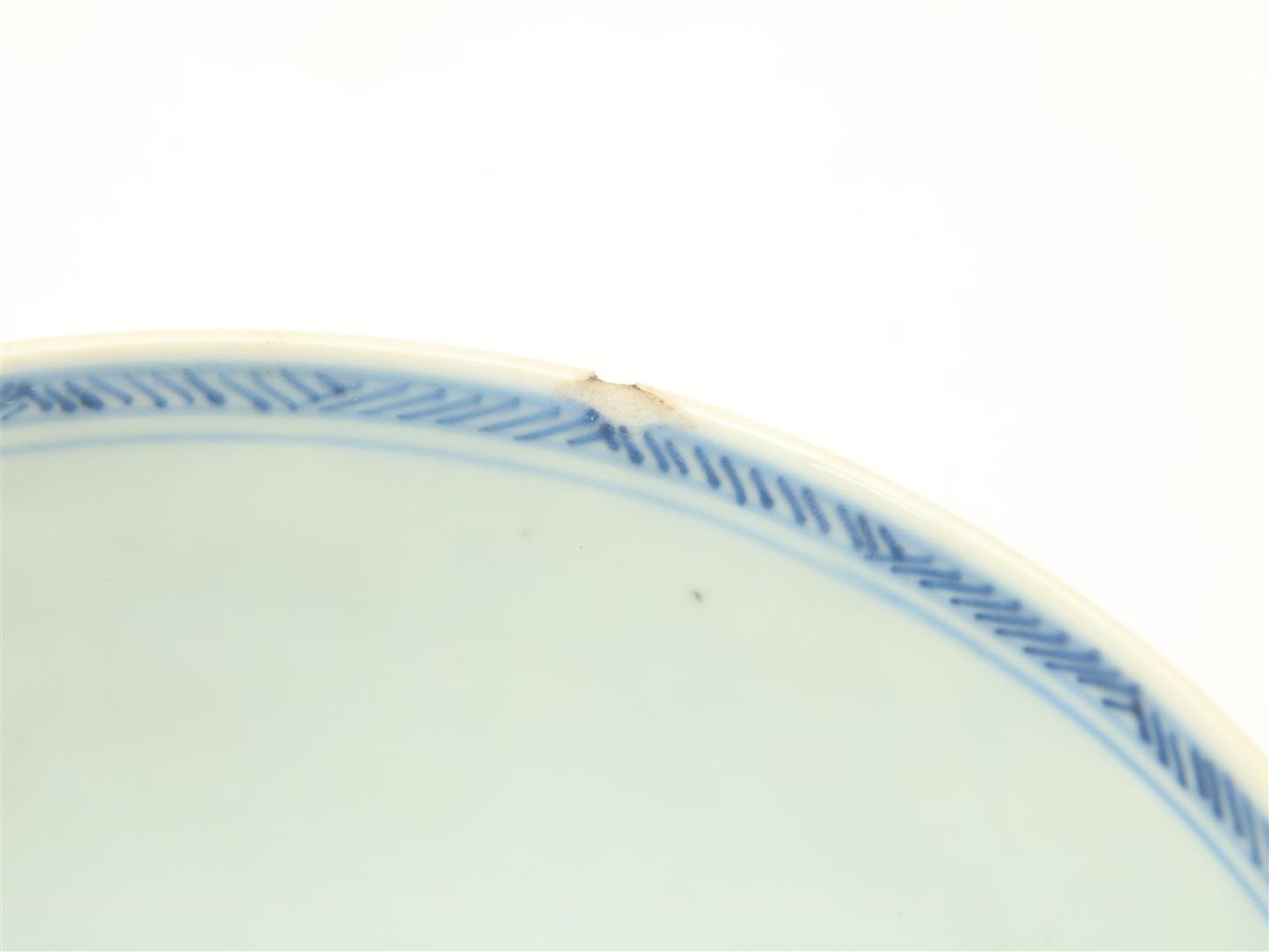 Set porcelain plates, decorated in blue with flowering shrubs, China 18th centur - Bild 8 aus 8