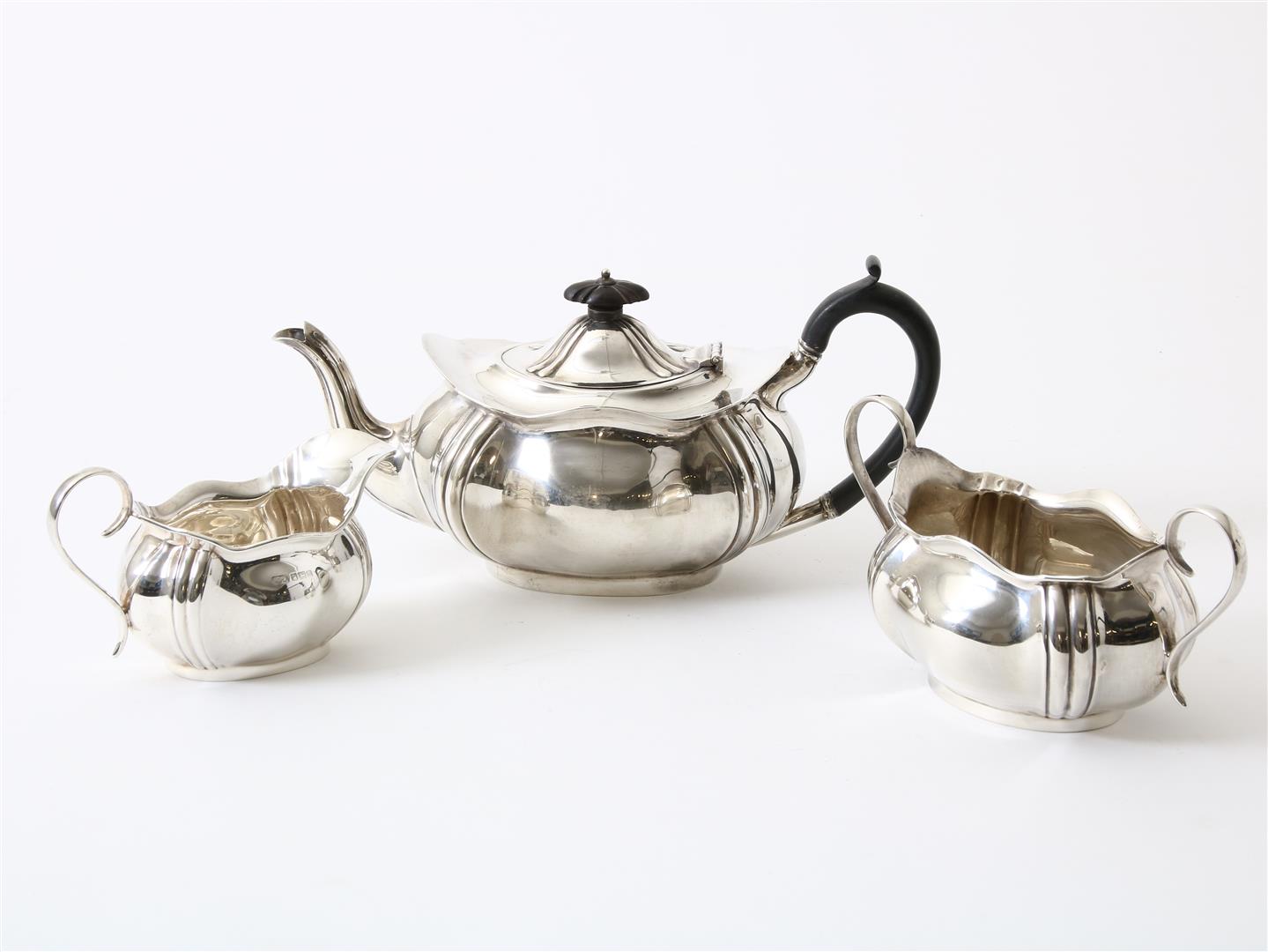 Silver tea set, England