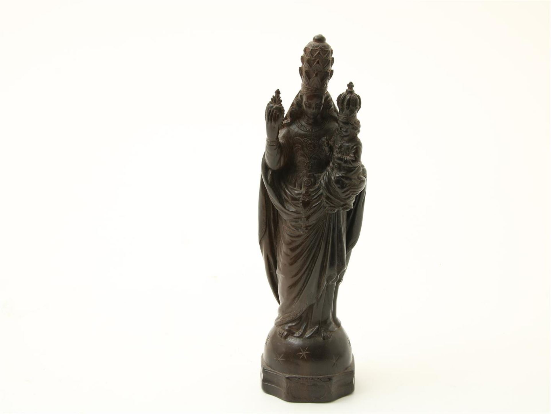 Ebonywood sculpture, Black Madonna with child, Italy