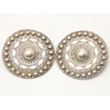 Silver trouser buttons, regional jewellery, 1902