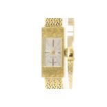 Yellow gold ladies wristwatch