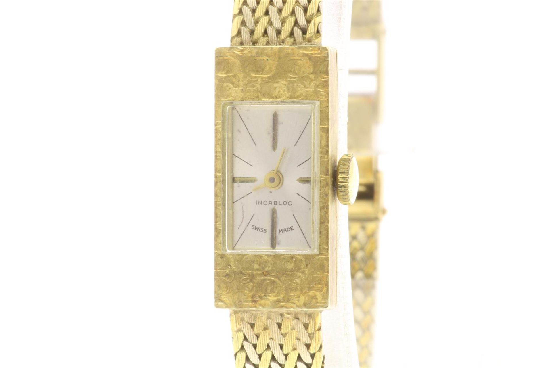 INCABLOC, Swiss made, yellow gold ladies wristwatch, weight 24 grams, memory. 585/000