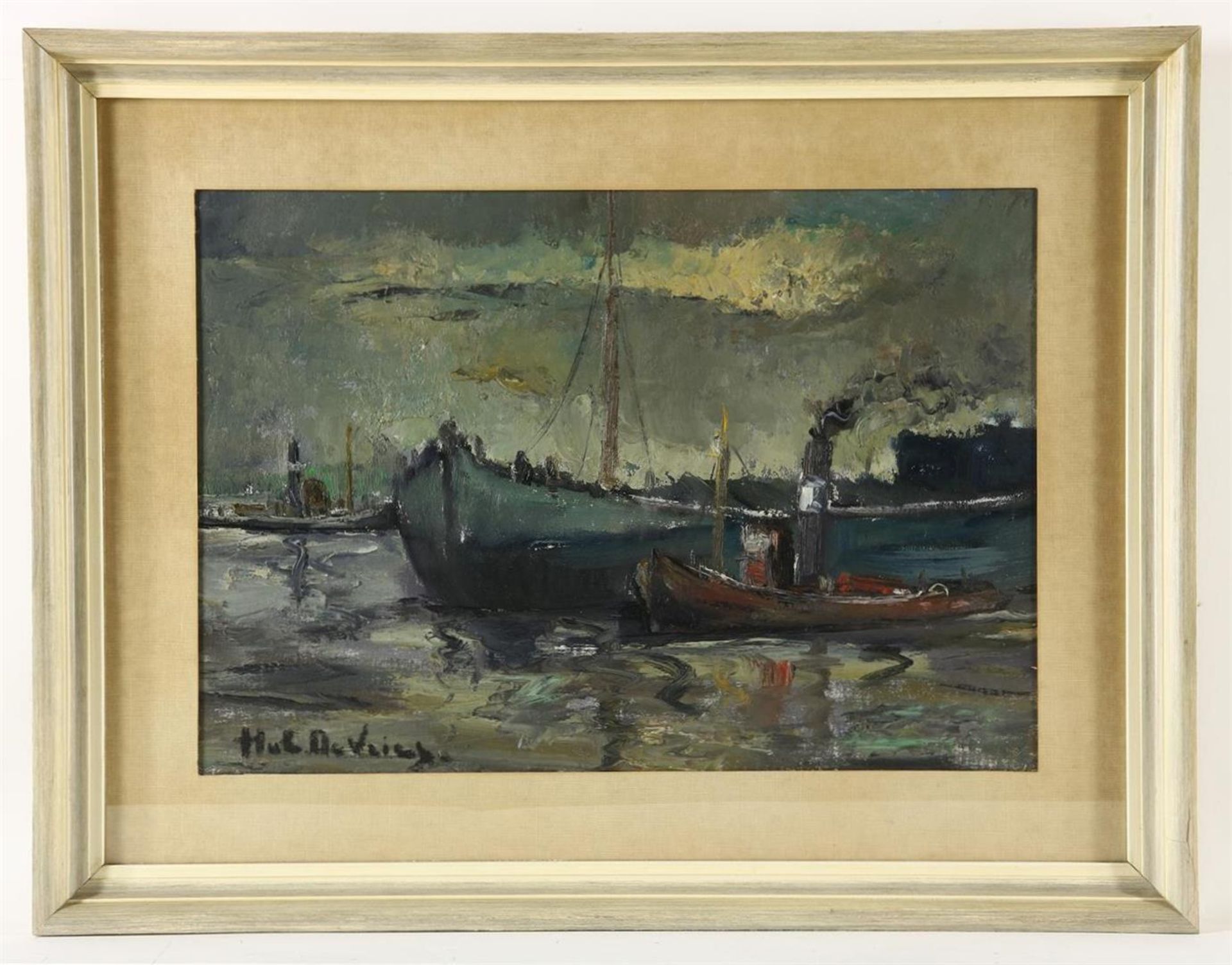 Hubert de Vroes, ship, canvas - Bild 2 aus 4