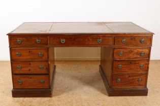 Mahogany partner desk