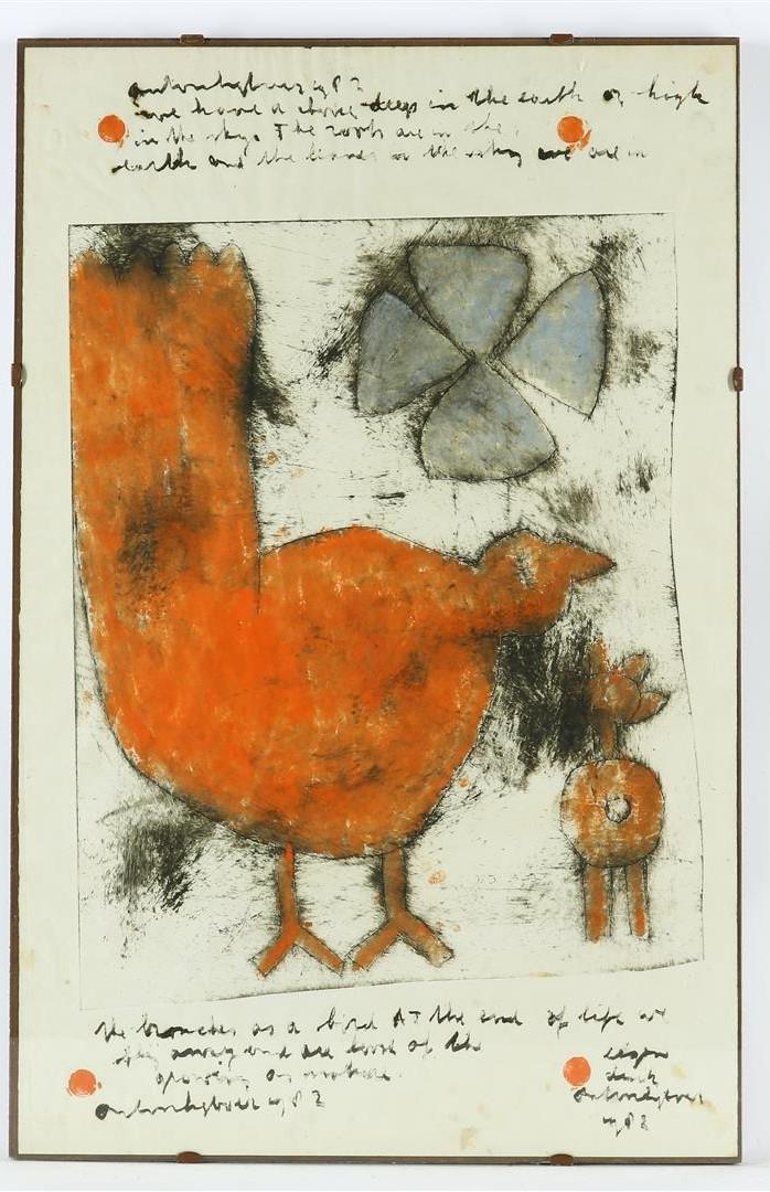 Anton Heyboer (1924-2005) Untitled, signed and dated 1982, etching 100 x 65 cm. Provenance: obtained - Image 2 of 2