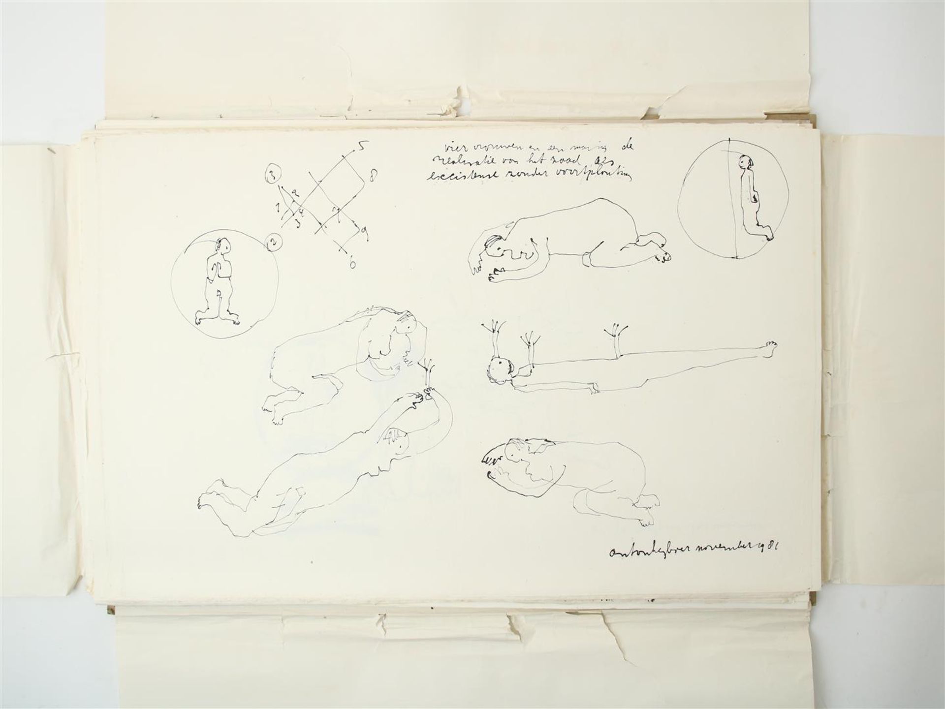 Anton Heyboer (1924-2005) Folder with 61 unique drawings, all signed and dated, Indian ink / - Image 11 of 29