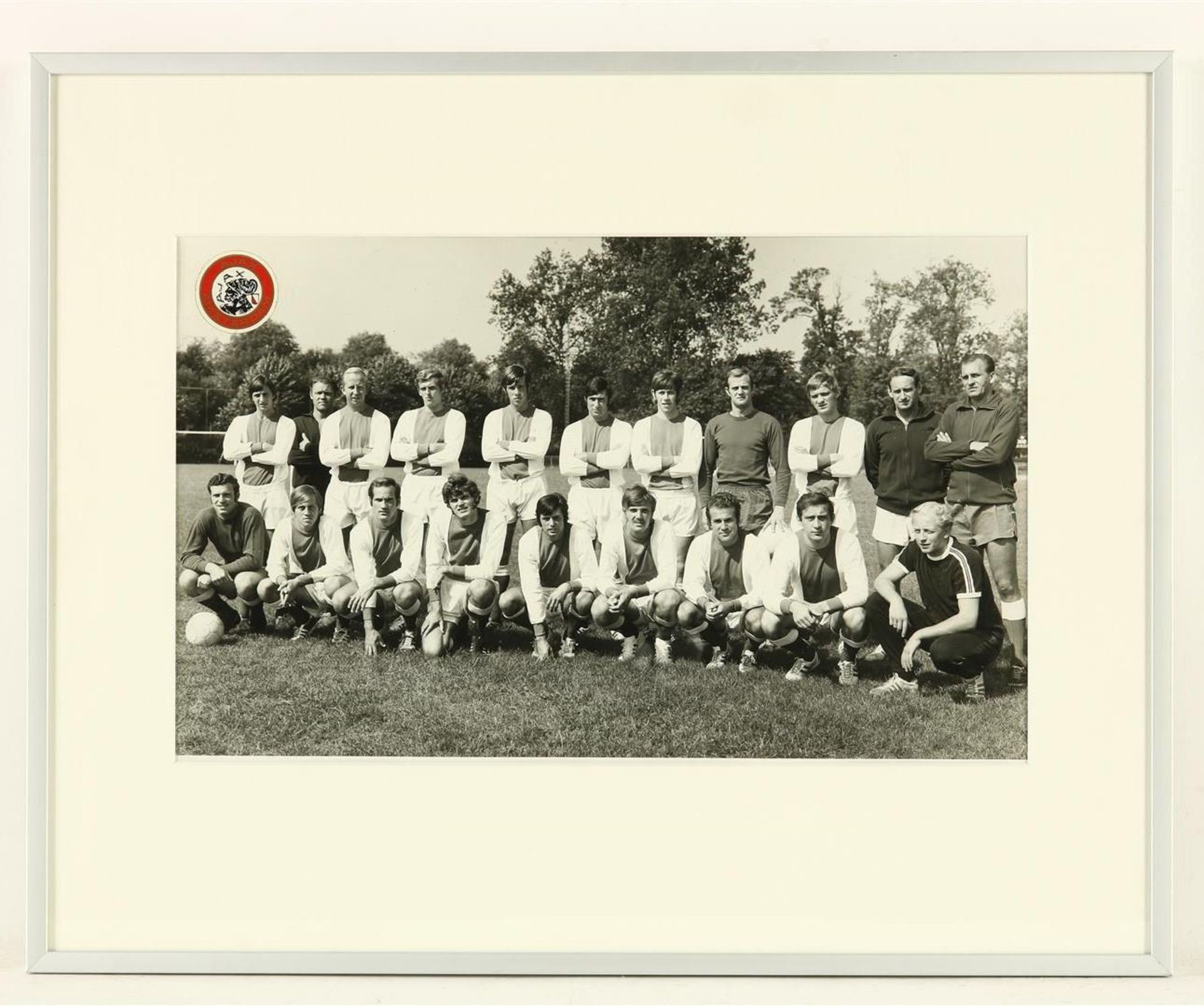 Team photo Ajax selection probably early 1970s, silver gelatin print 24 x 38 cm. - Image 2 of 3