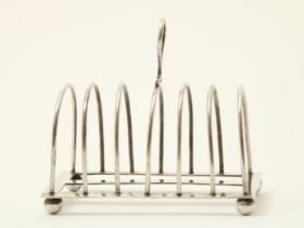 Silver toast rack, Van Kempen