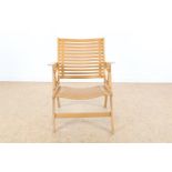 Beech plywood folding armchair, design Niko Kralj, model "Rex",