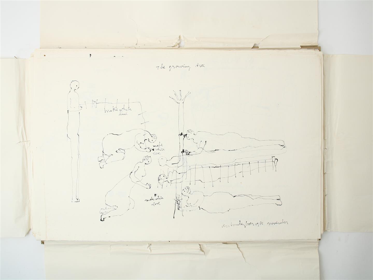 Anton Heyboer (1924-2005) Folder with 61 unique drawings, all signed and dated, Indian ink / - Image 4 of 29