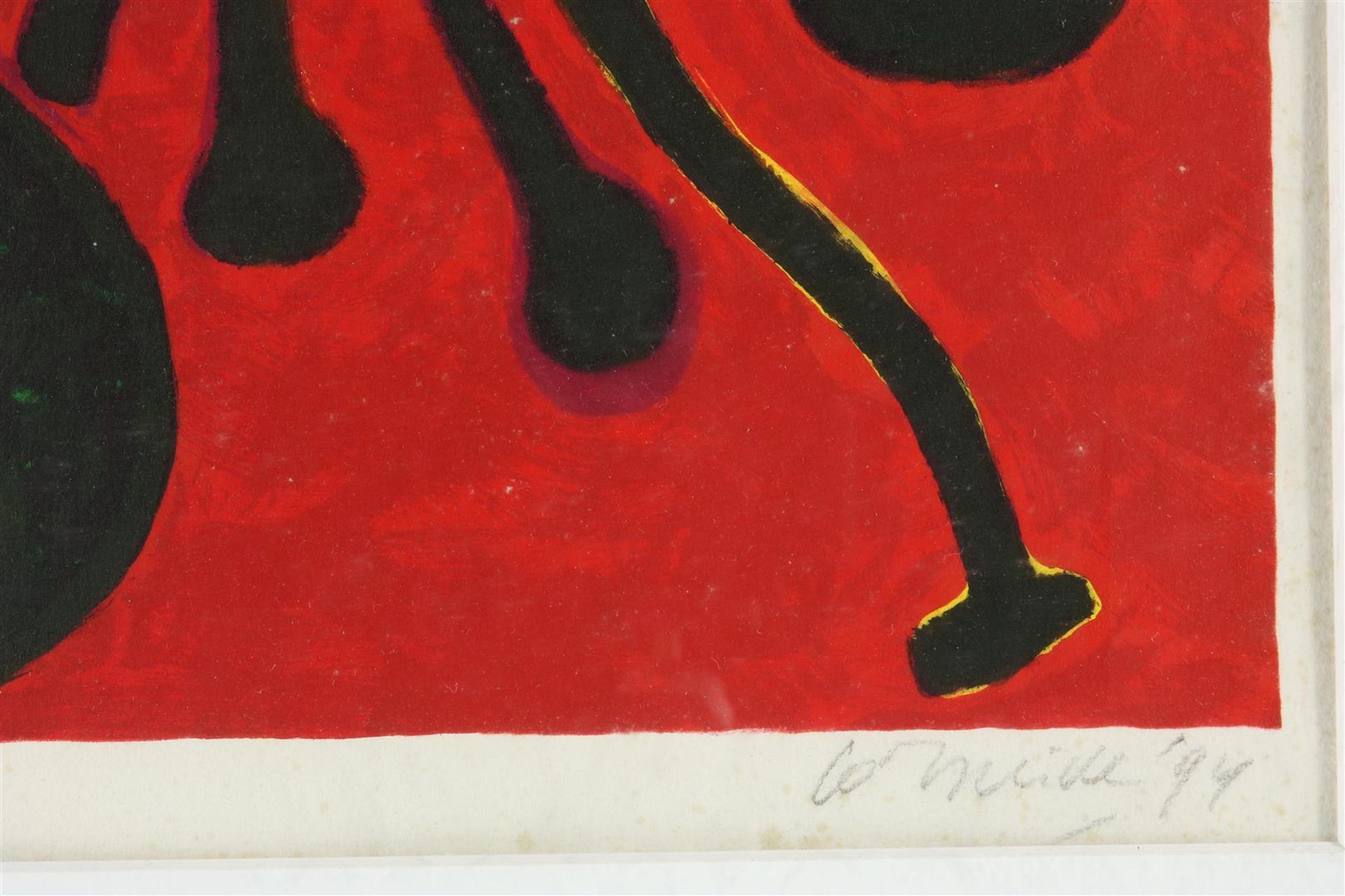 Corneille (Cornelis Guillaume van Beverloo) (1922-2010) L'oiseau en habit de fête, signed and - Image 3 of 4