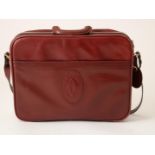 Cartier, red leather vintage briefcase (With signs of wear, in dust bag.)