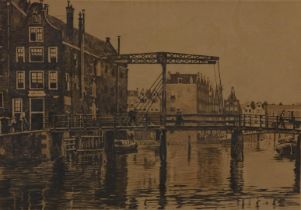 Witsen, Willem. Bridge, etching
