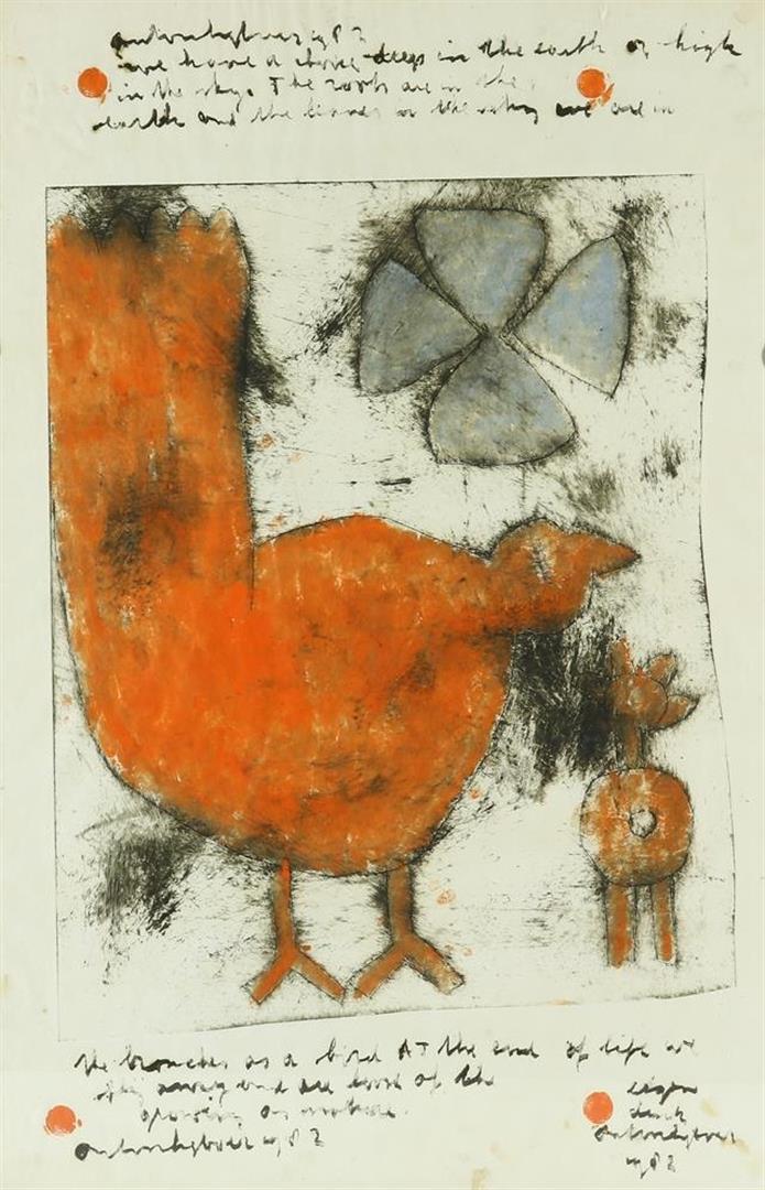 Anton Heyboer (1924-2005) Untitled, signed and dated 1982, etching 100 x 65 cm. Provenance: obtained