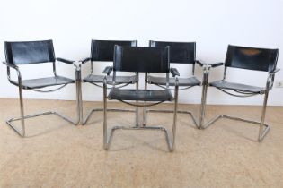 set of 5 Marcel Breuer-style chairs
