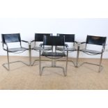 set of 5 Marcel Breuer-style chairs
