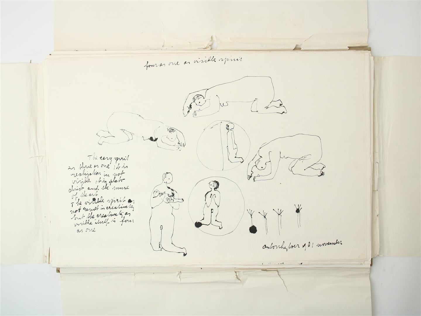 Anton Heyboer (1924-2005) Folder with 61 unique drawings, all signed and dated, Indian ink / - Image 20 of 29