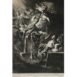 Jan Witdoeck (1616-1642) St. Nicholas appears to the Emperor Constantine in his dream, engraving, 56