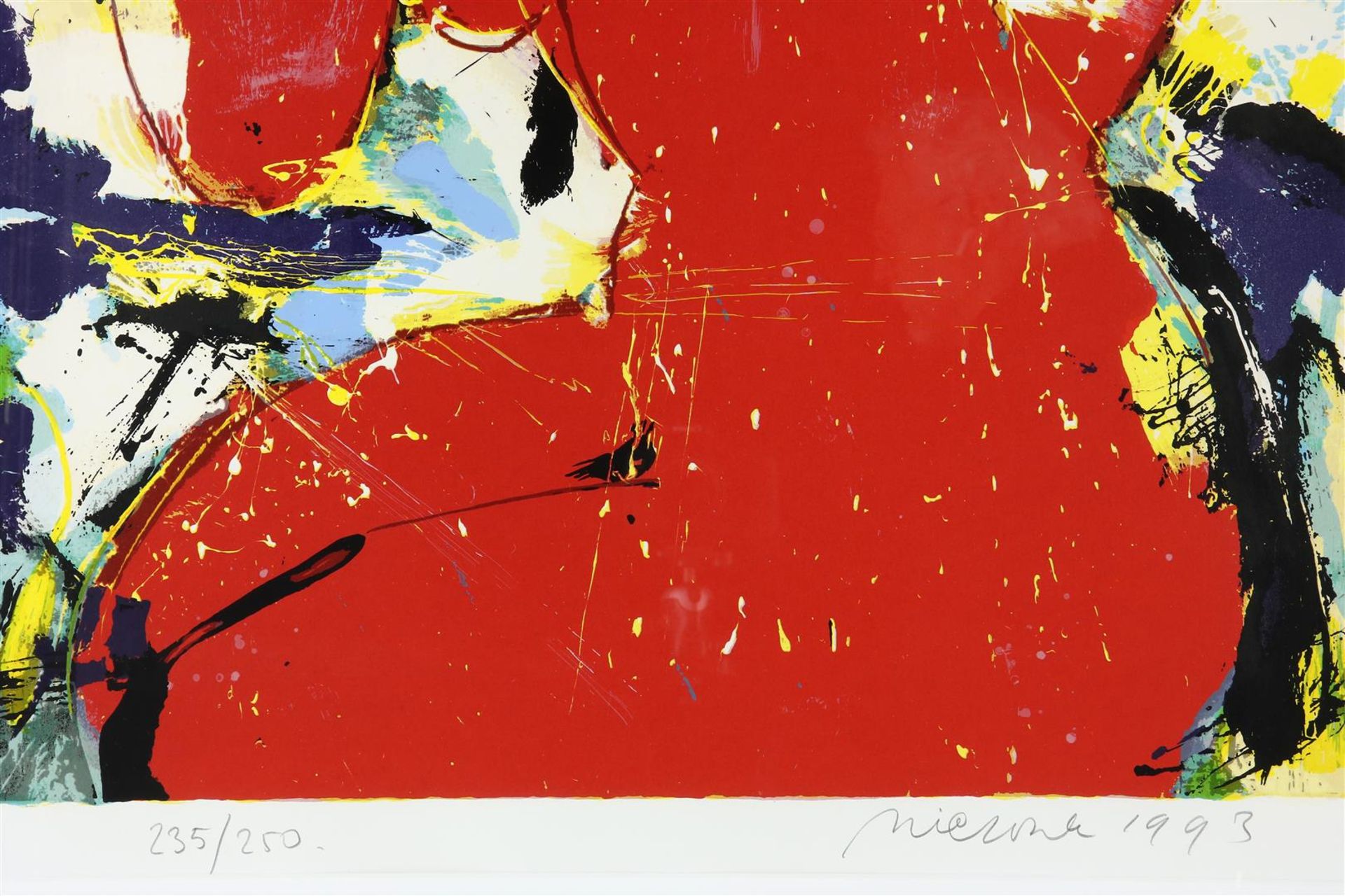 Nic Jonk (1928-1994) Amante, signed lower right and dated 1993, screen print 235/250 70 x 58 cm. - Image 3 of 4