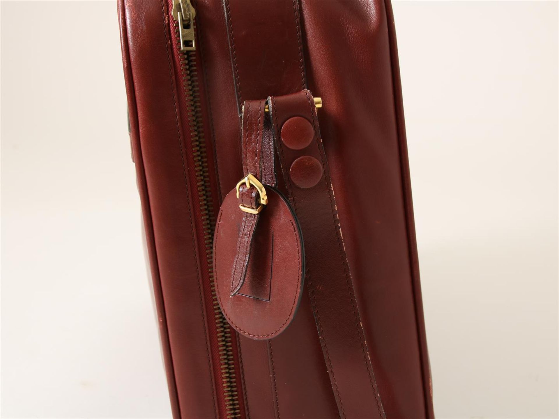 Cartier, red leather vintage briefcase (With signs of wear, in dust bag.) - Image 2 of 4