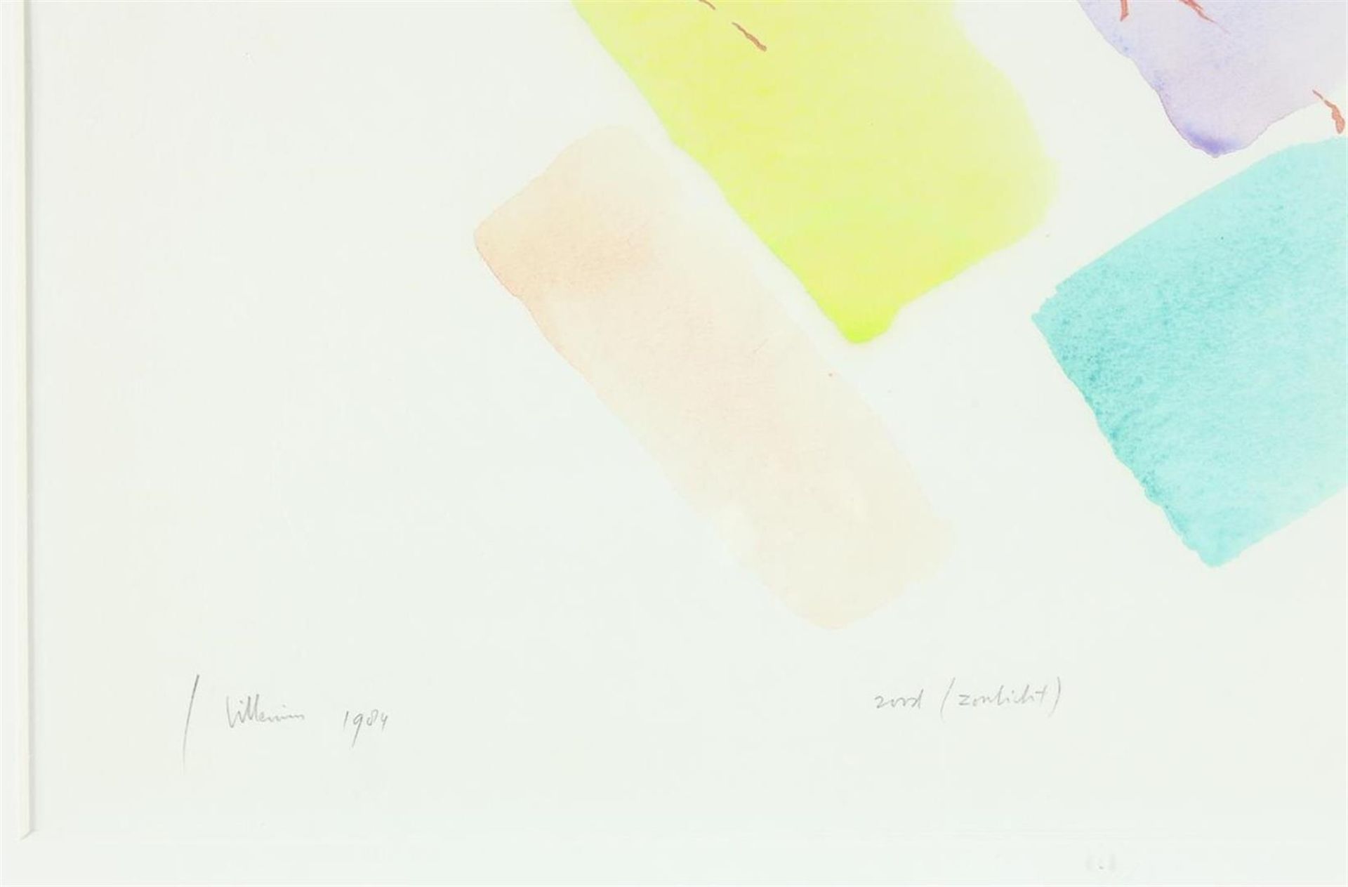 Jaap (Jacob) Hillenius (1934-1999) Abstract, colored lithograph - Image 3 of 4