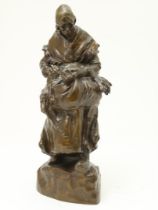 Wijk, "Charles" van. Bronze sculpture