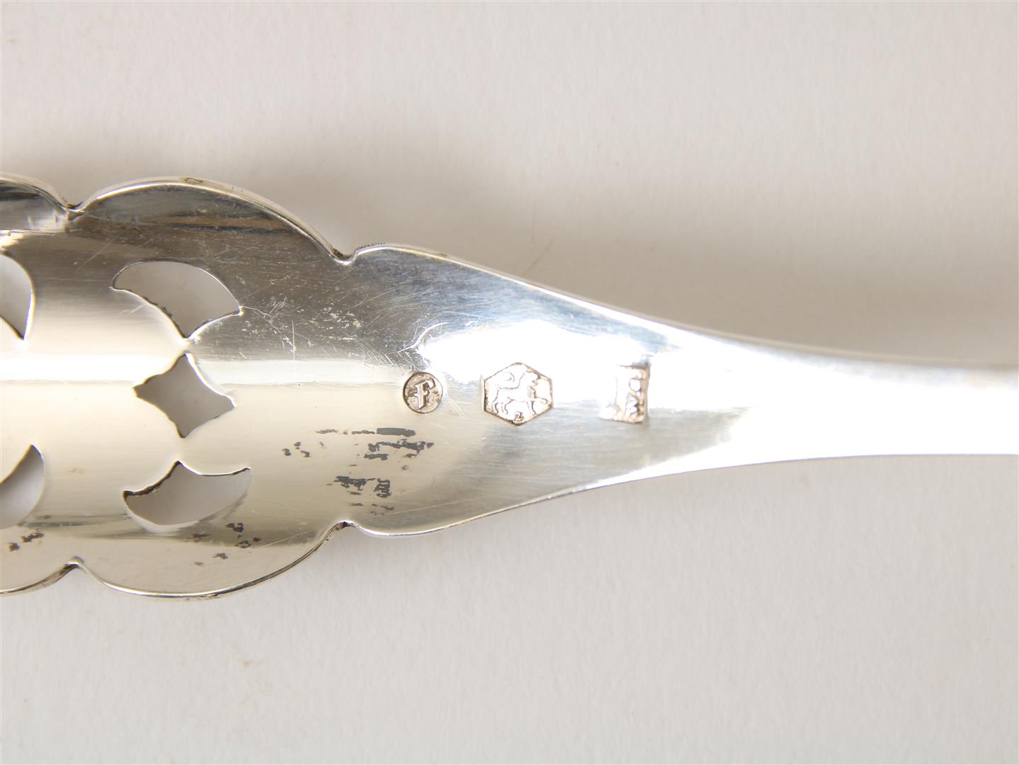 Set of silver Biedermeier sauce spoons, 1865. - Image 4 of 4