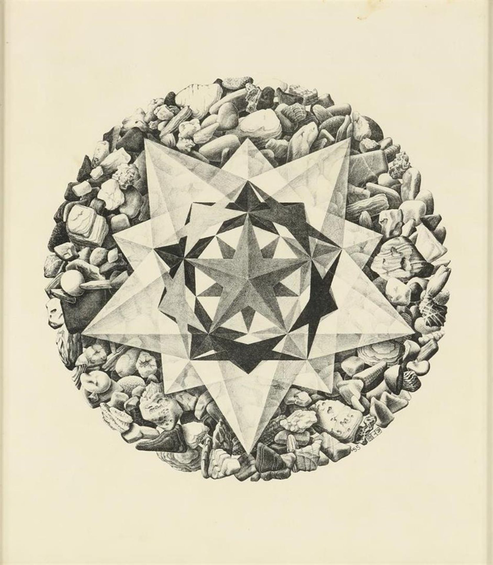 Maurits Cornelis Escher (1898-1972) Order and Chaos II, monogrammed in the print