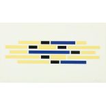 Joost Baljeu (1925-1991) 'Light space', composition in yellow/blue, signed lower left and dated