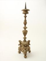 Lime wood candlestick,18th century