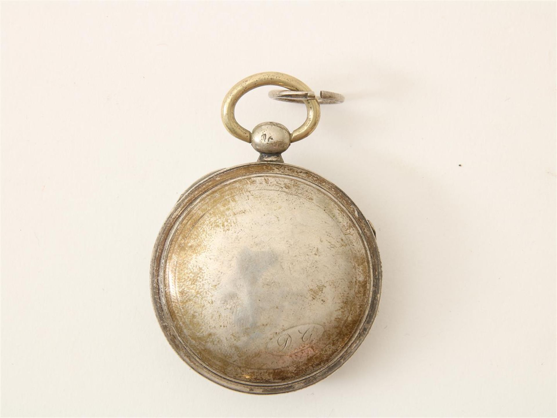 Silver pocket watch, diameter 47 mm. - Image 2 of 2