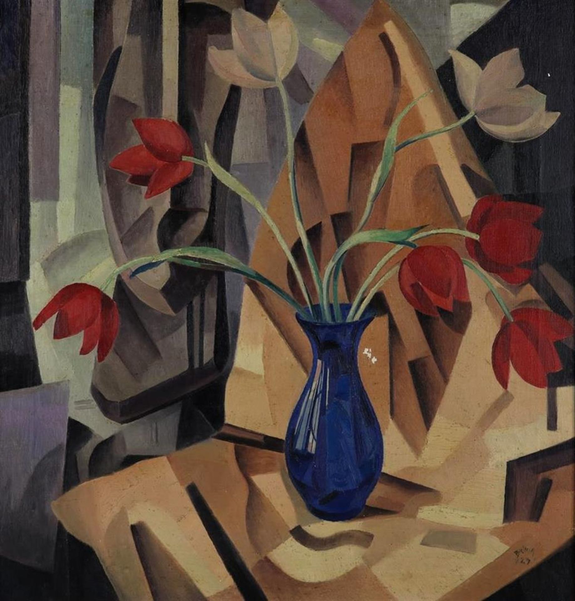 Bieling, Herman. Flower still life with tulips