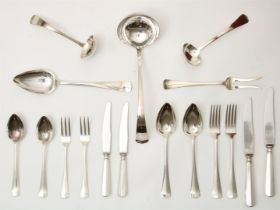 Silver cutlery set, Zilverfabriek Gebr. Huisman, Schoonhoven