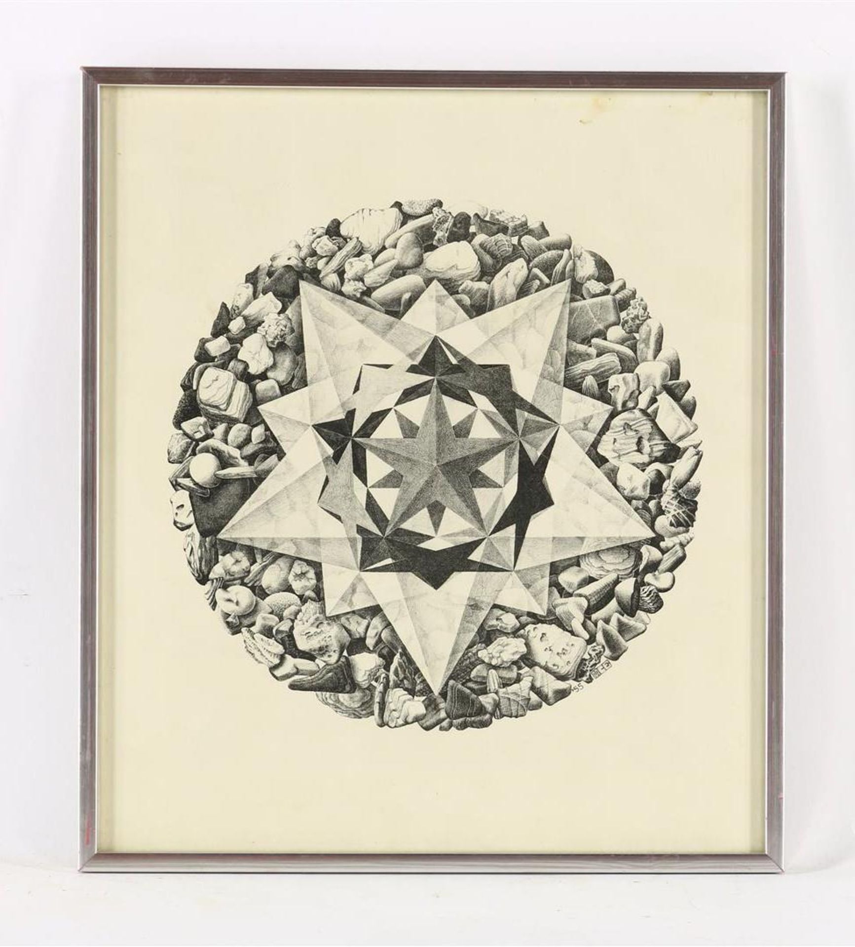 Maurits Cornelis Escher (1898-1972) Order and Chaos II, monogrammed in the print - Image 2 of 4