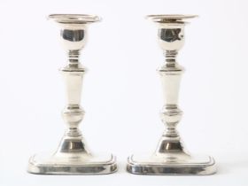 Set silver candlesticks, England, Sheffield, Hawksworth, Eyre & Co. Ltd., 1926