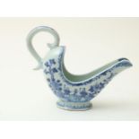 Porcelain Qianlong sauce boat
