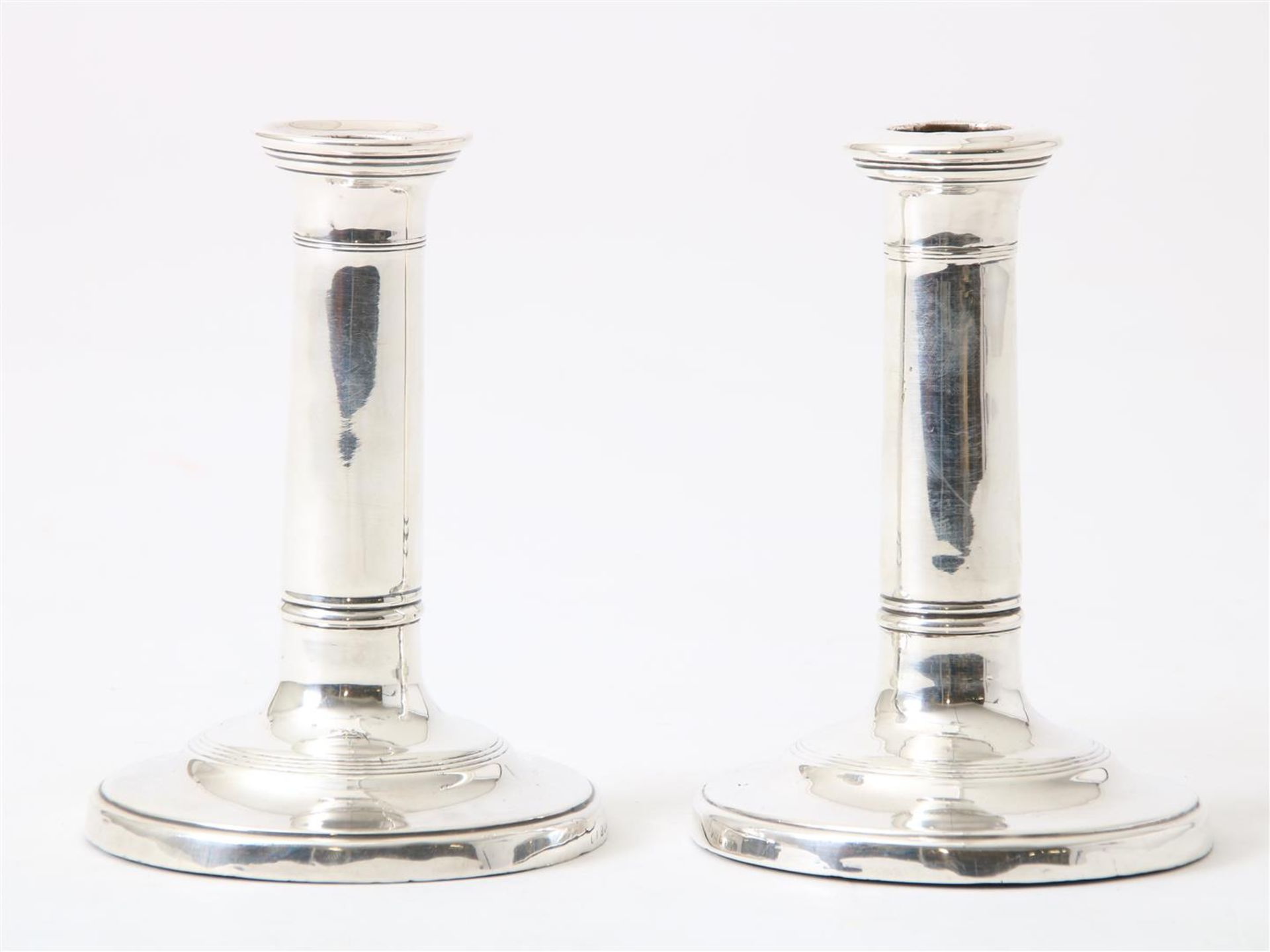 Set of silver candlesticks, England Birmingham