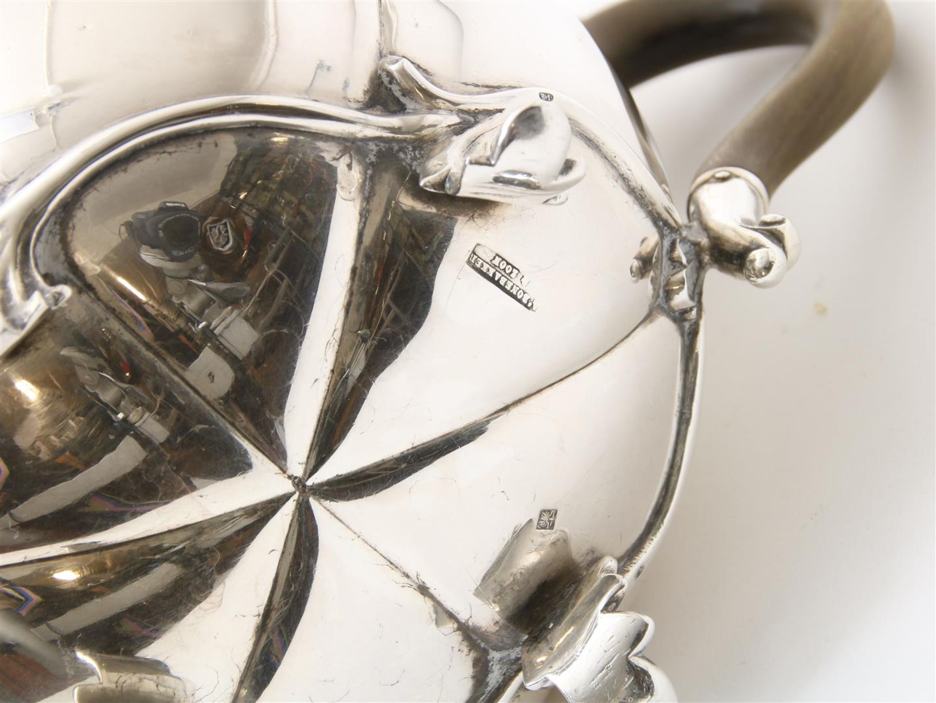 Silver teapot and milk jug, store brand: Bonebakker. - Image 3 of 4