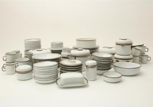 Porcelain earthenware, Herta Bengtson, Scandic Shadow, Germany