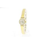 Certina yellow gold watch with flex bracelet 