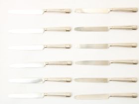 12 silver knifes, Bennewitz & Zoon, Amsterdam