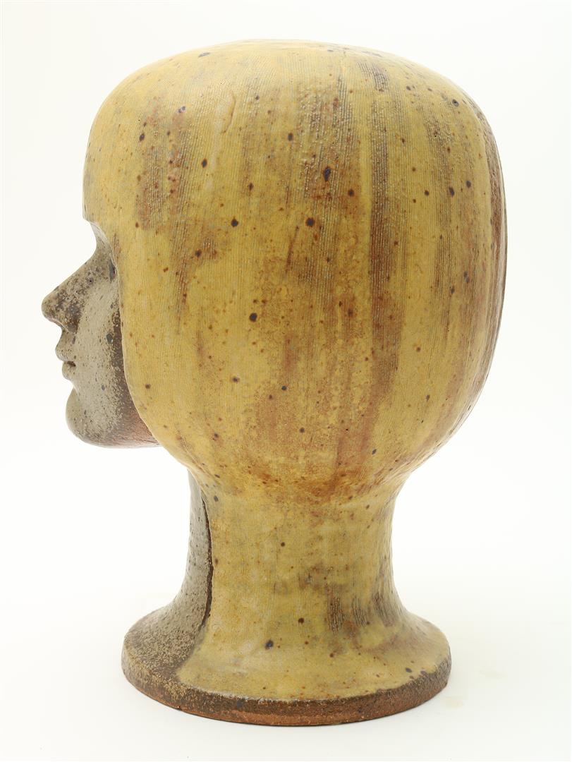 Lisa Larson (1931-) Lisa Larson for Gustavsberg, earthenware sculpture of a girl's head, marked in - Image 4 of 7