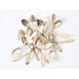 Lot of silver spoons, including coffee spoons, gross weight 450 grams, various quality