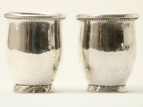 Two silver cups, Georg Jensen