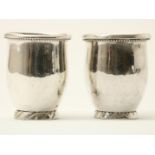 Two silver cups, Georg Jensen