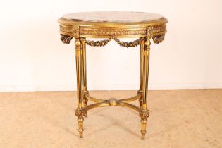 Gilded Louis XVI-style table