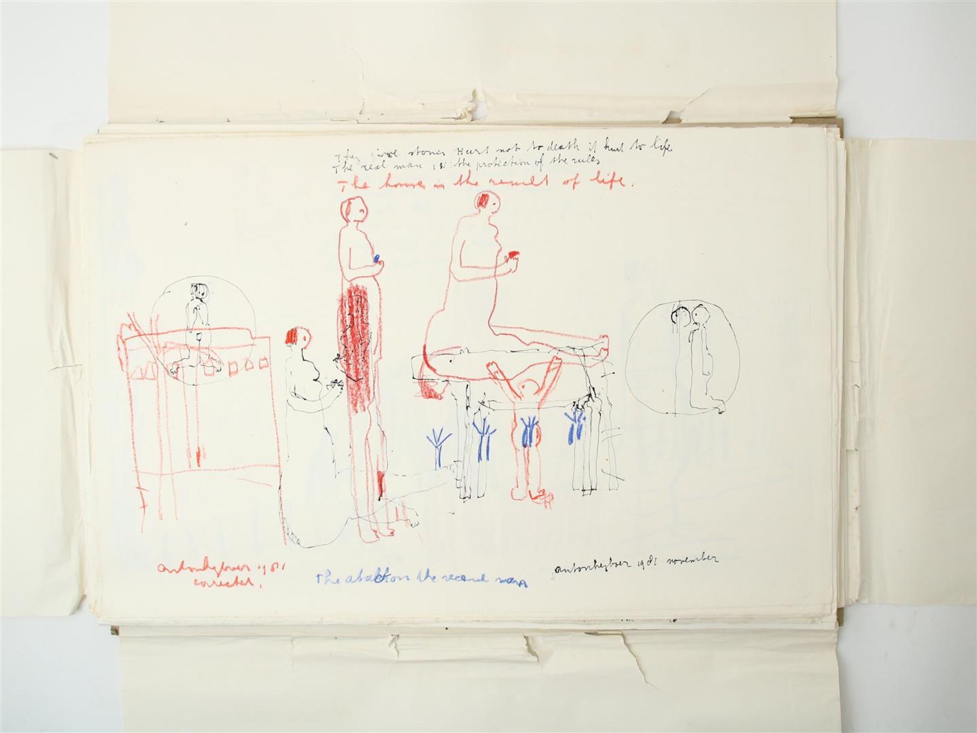Anton Heyboer (1924-2005) Folder with 61 unique drawings, all signed and dated, Indian ink / - Image 15 of 29