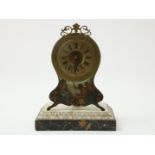 Partly copper mantel clock 