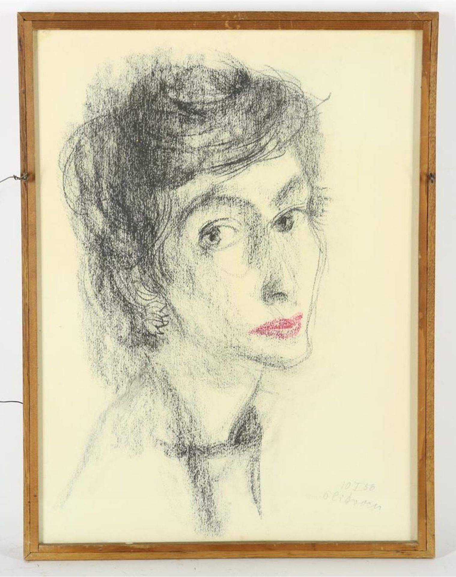 Paul Citroen (1896-1983) Two female portraits, signed and dated '50 and '57 bottom right, drawings - Image 4 of 6